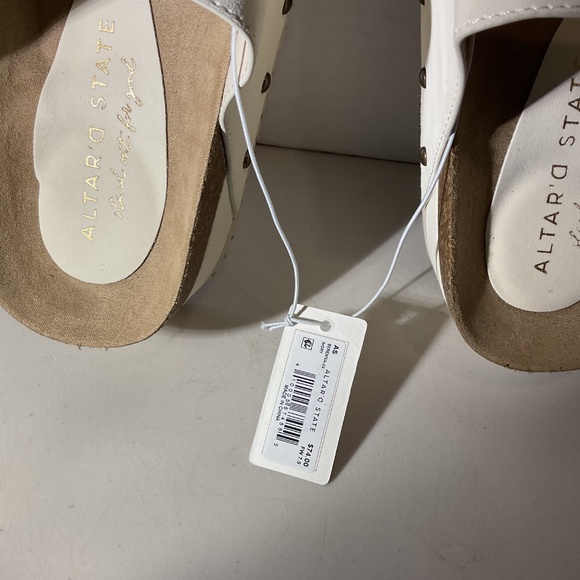 Altar'd State Serenna Ivory Platform Sandals Size 8 - Picture 3 of 8